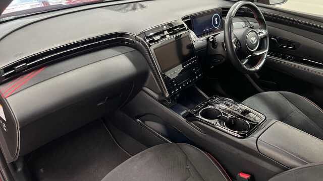 Hyundai TUCSON 1.6 h T-GDi N Line S SUV 5dr Petrol Hybrid Auto Euro 6 (s/s) (230 ps) Red