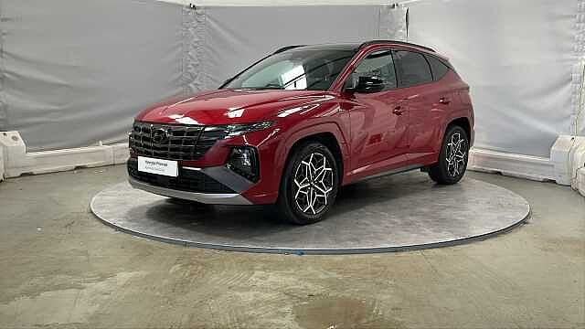 Hyundai TUCSON 1.6 h T-GDi N Line S SUV 5dr Petrol Hybrid Auto Euro 6 (s/s) (230 ps) Red