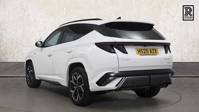 Hyundai TUCSON 1.6 T-GDi N Line SUV 5dr Petrol Hybrid Auto Euro 6 (s/s) (215 ps) Atlas White