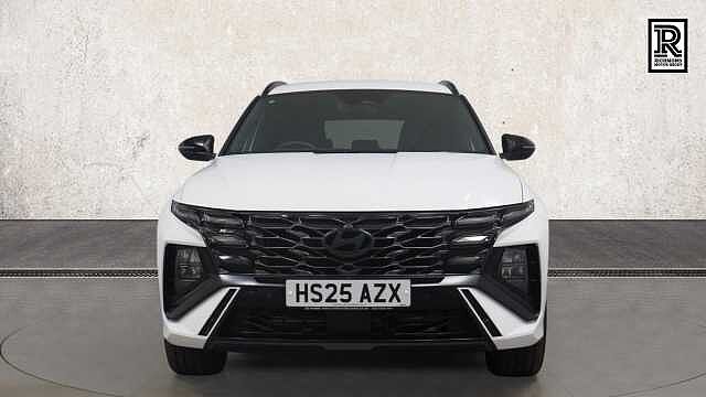 Hyundai TUCSON 1.6 T-GDi N Line SUV 5dr Petrol Hybrid Auto Euro 6 (s/s) (215 ps) Atlas White