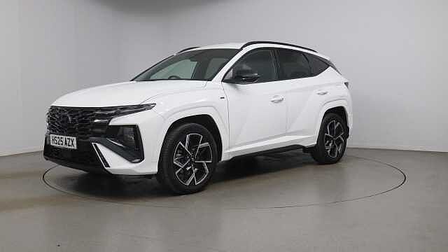 Hyundai TUCSON 1.6 T-GDi N Line SUV 5dr Petrol Hybrid Auto Euro 6 (s/s) (215 ps) Atlas White