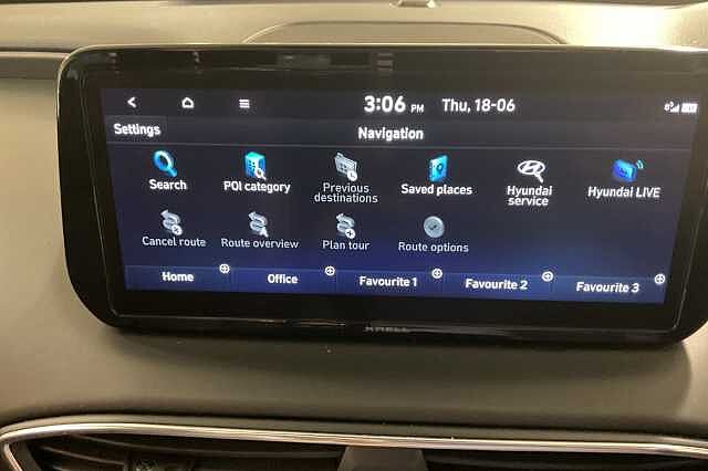 Hyundai SANTA FE 1.6 TGDi Hybrid Ultimate 5dr Auto Black