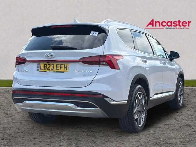 Hyundai SANTA FE 1.6 TGDi Hybrid Ultimate 5dr Auto Pearl - Creamy white