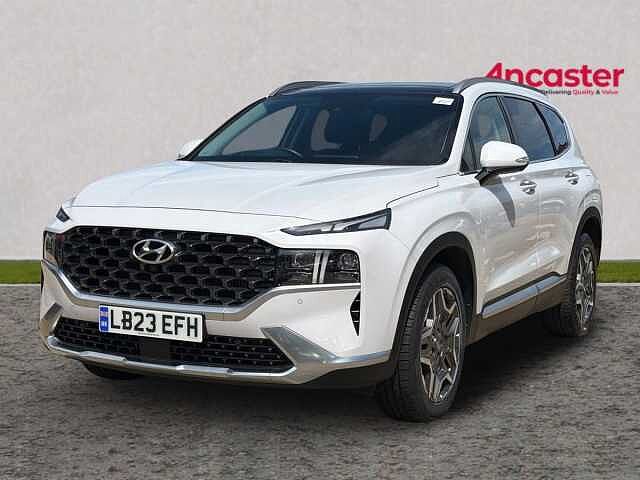 Hyundai SANTA FE 1.6 TGDi Hybrid Ultimate 5dr Auto Pearl - Creamy white