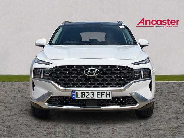 Hyundai SANTA FE 1.6 TGDi Hybrid Ultimate 5dr Auto Pearl - Creamy white
