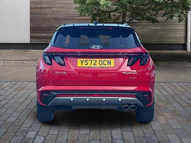 Hyundai TUCSON 1.6 T-GDi 13.8kWh N Line SUV 5dr Petrol Plug-in Hybrid Auto 4WD Euro 6 (s/s) (26 Engine Red - Black Roof