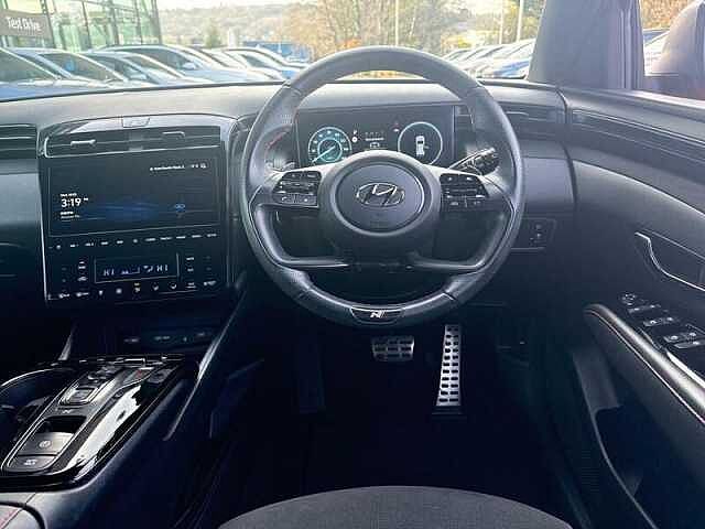 Hyundai TUCSON 1.6 T-GDi 13.8kWh N Line SUV 5dr Petrol Plug-in Hybrid Auto 4WD Euro 6 (s/s) (26 Engine Red - Black Roof