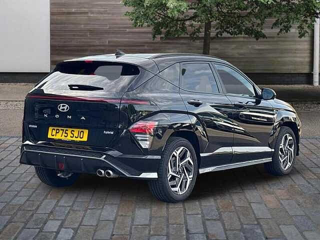 Hyundai KONA 1.6 h-GDi N Line S SUV 5dr Petrol Hybrid DCT Euro 6 (s/s) (138 ps) Abyss Black