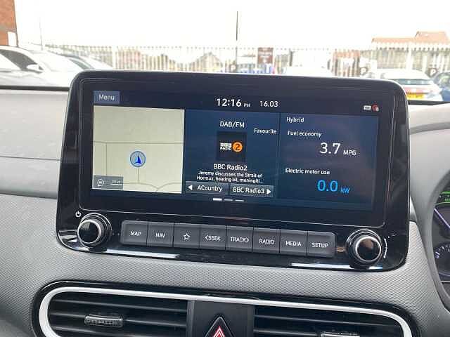 Hyundai KONA 1.6 h-GDi Premium SUV 5dr Petrol Hybrid DCT Euro 6 (s/s) (141 ps) Blue