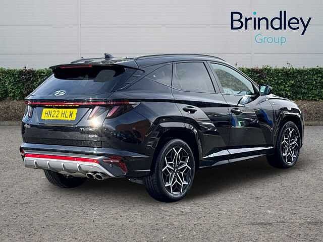 Hyundai TUCSON 1.6 h T-GDi N Line S SUV 5dr Petrol Hybrid Auto Euro 6 (s/s) (230 ps) Phantom Black