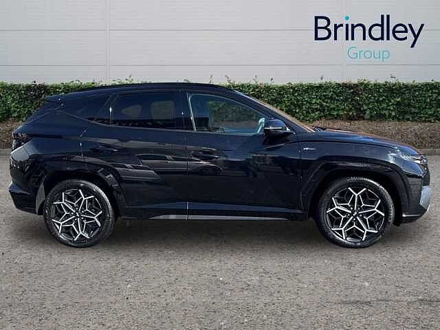 Hyundai TUCSON 1.6 h T-GDi N Line S SUV 5dr Petrol Hybrid Auto Euro 6 (s/s) (230 ps) Phantom Black