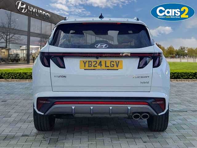 Hyundai TUCSON 1.6 TGDi Hybrid 230 N Line S 5dr 2WD Auto White
