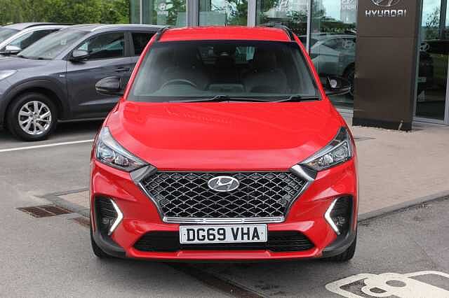 Hyundai TUCSON 1.6 TGDi 177 N Line 5dr 2WD Red