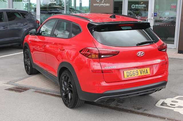 Hyundai TUCSON 1.6 TGDi 177 N Line 5dr 2WD Red