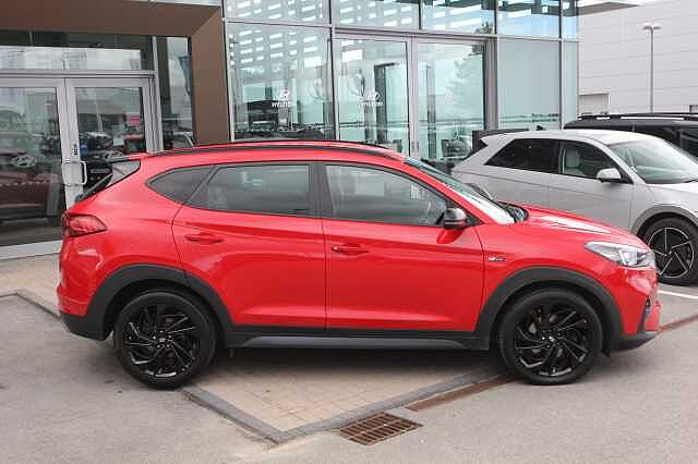 Hyundai TUCSON 1.6 TGDi 177 N Line 5dr 2WD Red