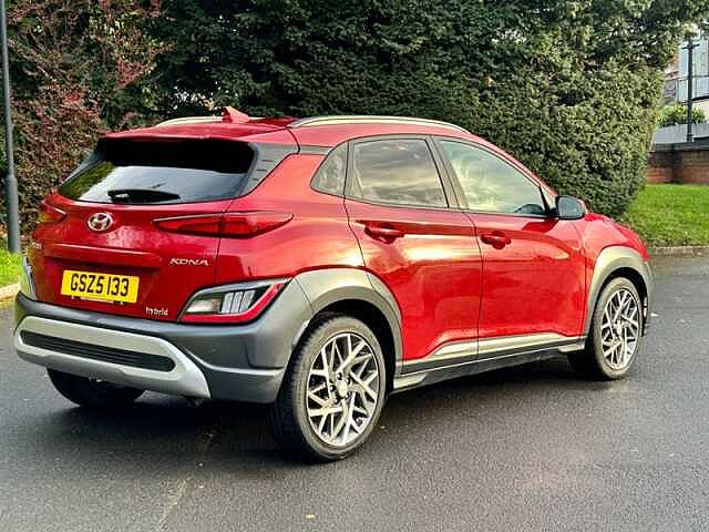 Hyundai KONA 1.6 h-GDi Premium SUV 5dr Petrol Hybrid DCT Euro 6 (s/s) (141 ps) Red