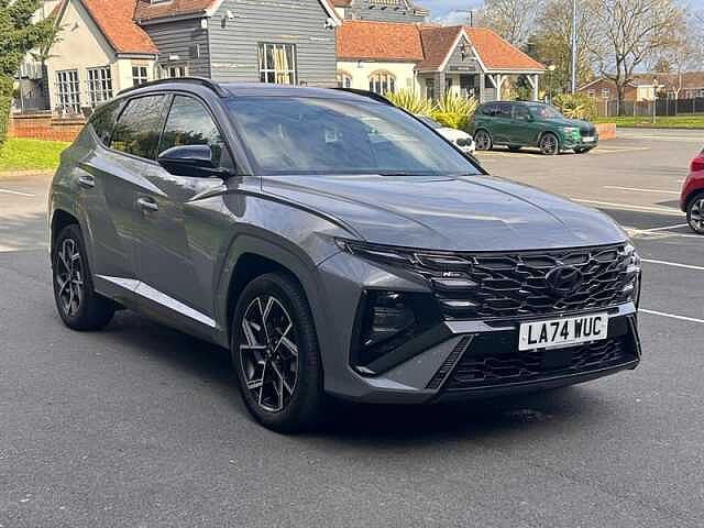 Hyundai TUCSON 1.6 T-GDi N Line S SUV 5dr Petrol Hybrid Auto 4WD Euro 6 (s/s) (215 ps) Grey