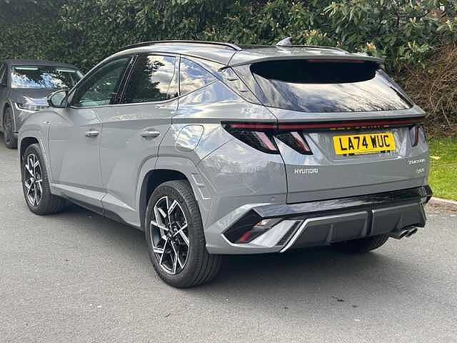 Hyundai TUCSON 1.6 T-GDi N Line S SUV 5dr Petrol Hybrid Auto 4WD Euro 6 (s/s) (215 ps) Grey