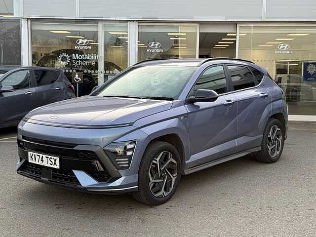 Hyundai KONA 1.6 h-GDi N Line S SUV 5dr Petrol Hybrid DCT Euro 6 (s/s) (141 ps) Blue