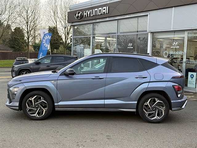 Hyundai KONA 1.6 h-GDi N Line S SUV 5dr Petrol Hybrid DCT Euro 6 (s/s) (141 ps) Blue