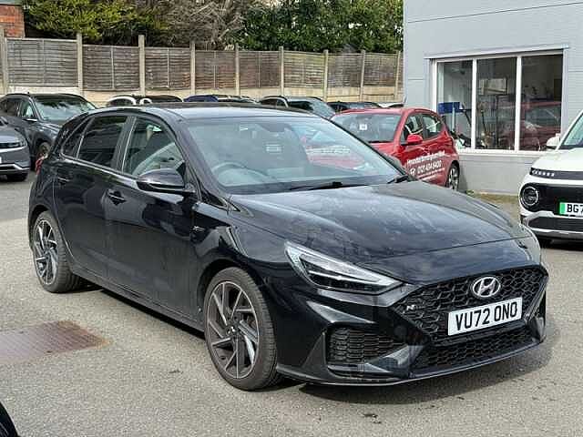 Hyundai I30 1.5 T-GDi MHEV N Line Hatchback 5dr Petrol Hybrid Manual Euro 6 (s/s) (159 ps) Black