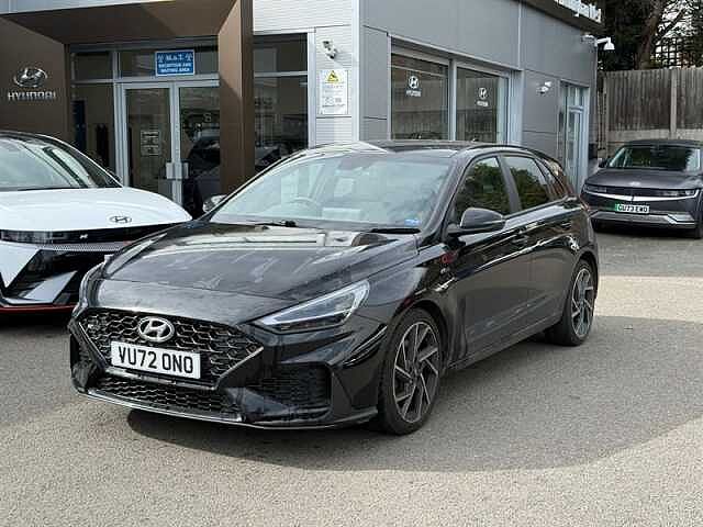 Hyundai I30 1.5 T-GDi MHEV N Line Hatchback 5dr Petrol Hybrid Manual Euro 6 (s/s) (159 ps) Black