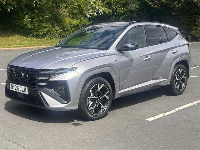 Hyundai TUCSON 1.6 T-GDi N Line S SUV 5dr Petrol Hybrid Auto Euro 6 (s/s) (215 ps) Silver