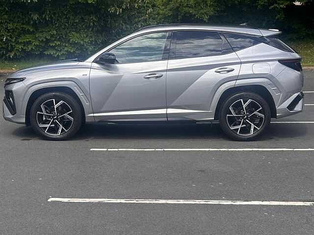 Hyundai TUCSON 1.6 T-GDi N Line S SUV 5dr Petrol Hybrid Auto Euro 6 (s/s) (215 ps) Silver