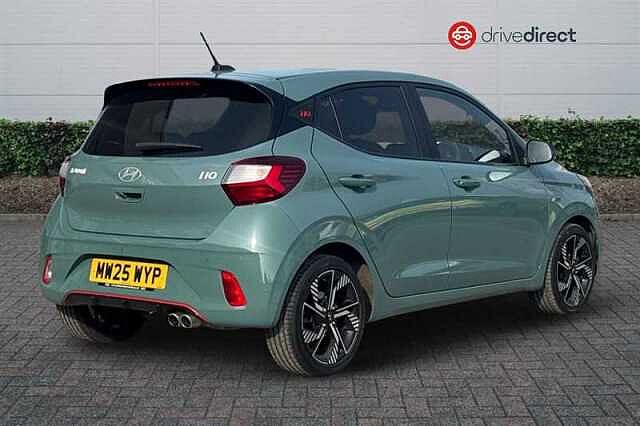 Hyundai I10 1.0 T-GDi N Line Hatchback 5dr Petrol Manual Euro 6 (s/s) (90 ps) Green