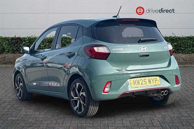 Hyundai I10 1.0 T-GDi N Line Hatchback 5dr Petrol Manual Euro 6 (s/s) (90 ps) Green
