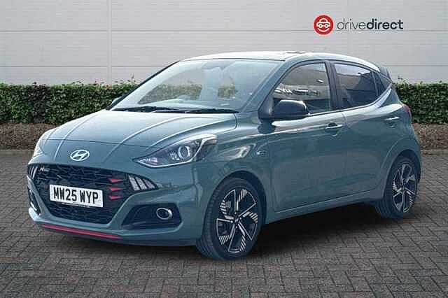 Hyundai I10 1.0 T-GDi N Line Hatchback 5dr Petrol Manual Euro 6 (s/s) (90 ps) Green