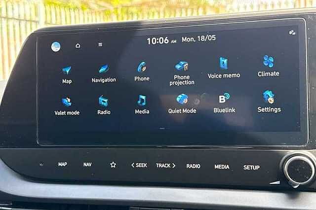 Hyundai I20 1.0 T-GDi Tech Line Hatchback 5dr Petrol DCT Euro 6 (s/s) (90 ps) Blue