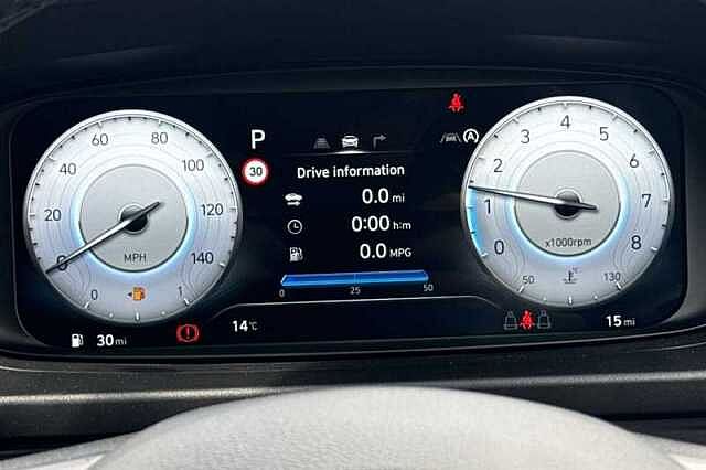Hyundai I20 1.0 T-GDi Tech Line Hatchback 5dr Petrol DCT Euro 6 (s/s) (90 ps) Blue