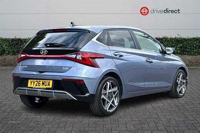 Hyundai I20 1.0 T-GDi Tech Line Hatchback 5dr Petrol DCT Euro 6 (s/s) (90 ps) Blue