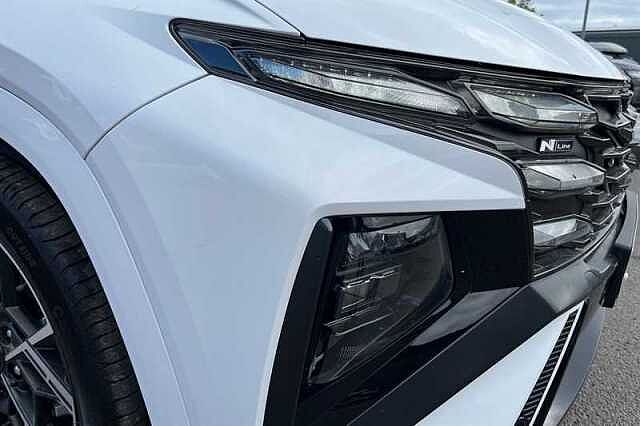 Hyundai TUCSON 1.6 T-GDi N Line SUV 5dr Petrol Hybrid Auto Euro 6 (s/s) (215 ps) White