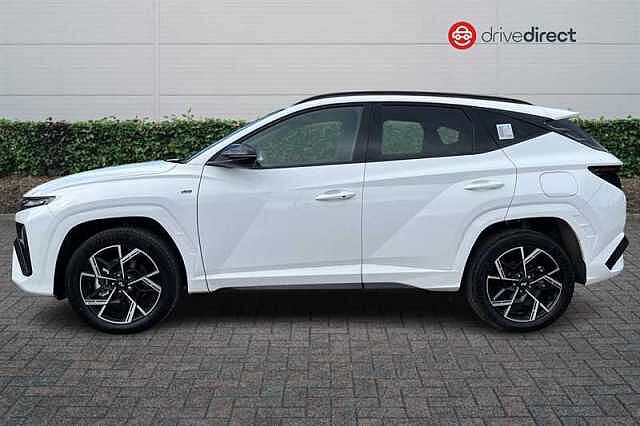 Hyundai TUCSON 1.6 T-GDi N Line SUV 5dr Petrol Hybrid Auto Euro 6 (s/s) (215 ps) White