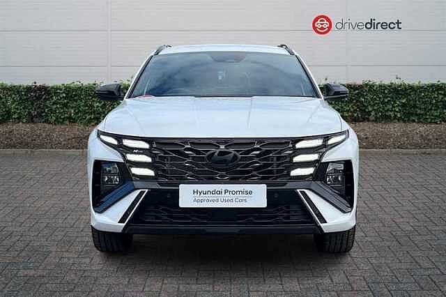 Hyundai TUCSON 1.6 T-GDi N Line SUV 5dr Petrol Hybrid Auto Euro 6 (s/s) (215 ps) White