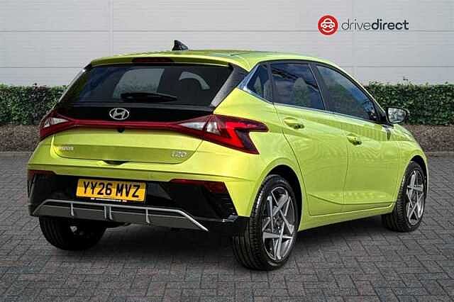 Hyundai I20 1.0 T-GDi Tech Line Hatchback 5dr Petrol DCT Euro 6 (s/s) (90 ps) Green