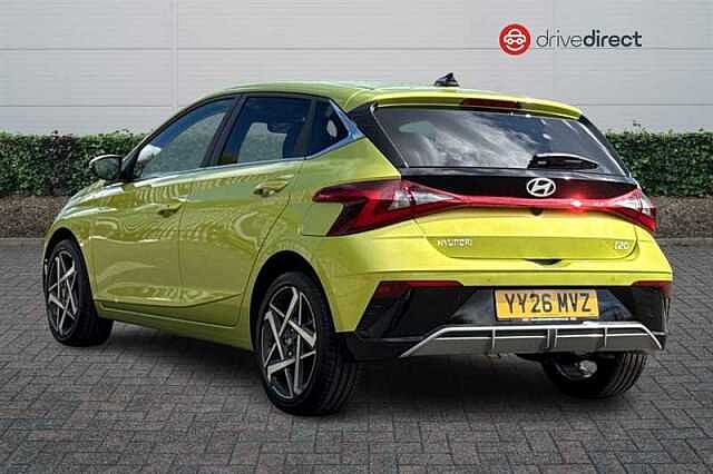 Hyundai I20 1.0 T-GDi Tech Line Hatchback 5dr Petrol DCT Euro 6 (s/s) (90 ps) Green