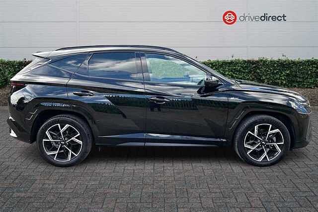 Hyundai TUCSON 1.6 T-GDi N Line S SUV 5dr Petrol Hybrid Auto Euro 6 (s/s) (215 ps) Black