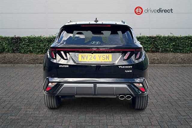 Hyundai TUCSON 1.6 T-GDi N Line S SUV 5dr Petrol Hybrid Auto Euro 6 (s/s) (215 ps) Black
