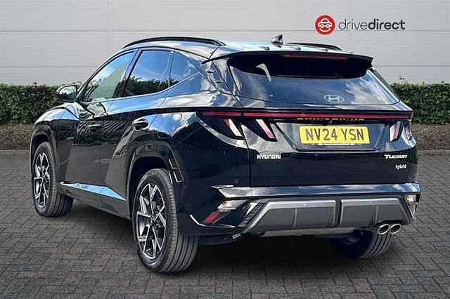 Hyundai TUCSON 1.6 T-GDi N Line S SUV 5dr Petrol Hybrid Auto Euro 6 (s/s) (215 ps) Black