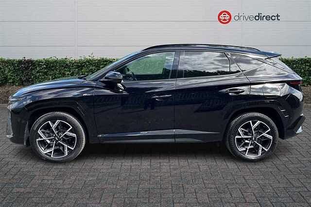 Hyundai TUCSON 1.6 T-GDi N Line S SUV 5dr Petrol Hybrid Auto Euro 6 (s/s) (215 ps) Black