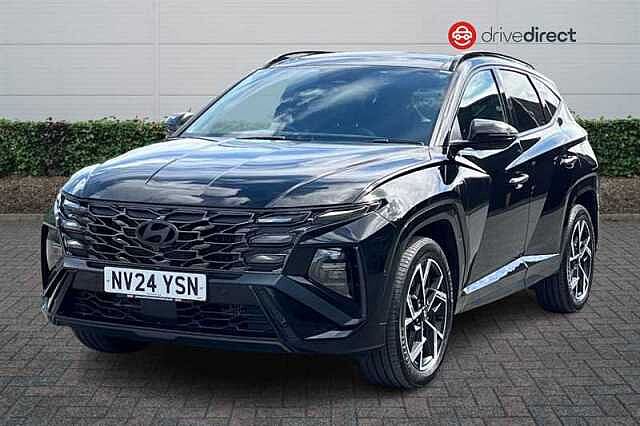 Hyundai TUCSON 1.6 T-GDi N Line S SUV 5dr Petrol Hybrid Auto Euro 6 (s/s) (215 ps) Black