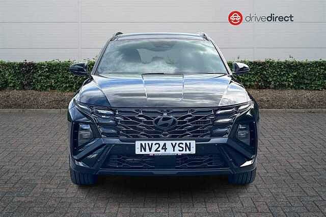 Hyundai TUCSON 1.6 T-GDi N Line S SUV 5dr Petrol Hybrid Auto Euro 6 (s/s) (215 ps) Black