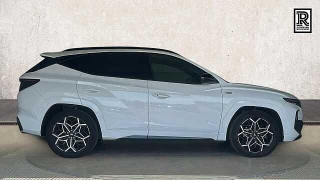 Hyundai TUCSON 1.6 h T-GDi N Line S SUV 5dr Petrol Hybrid Auto Euro 6 (s/s) (230 ps) Polar White