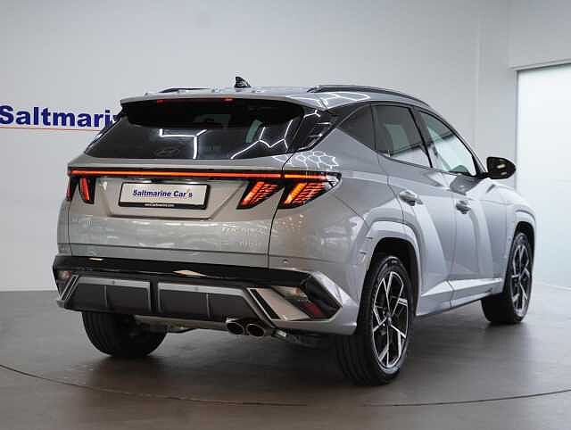 Hyundai TUCSON 1.6 T-GDi N Line SUV 5dr Petrol Hybrid Auto Euro 6 (s/s) (215 ps) Shimmering Silver