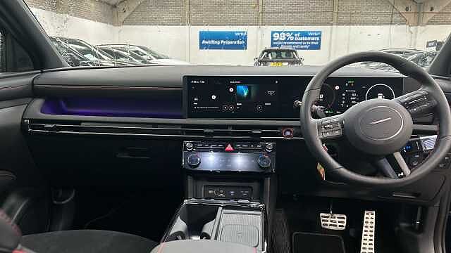 Hyundai TUCSON 1.6T Hybrid N Line 5dr Auto Hybrid Estate Pearl - Abyss Black