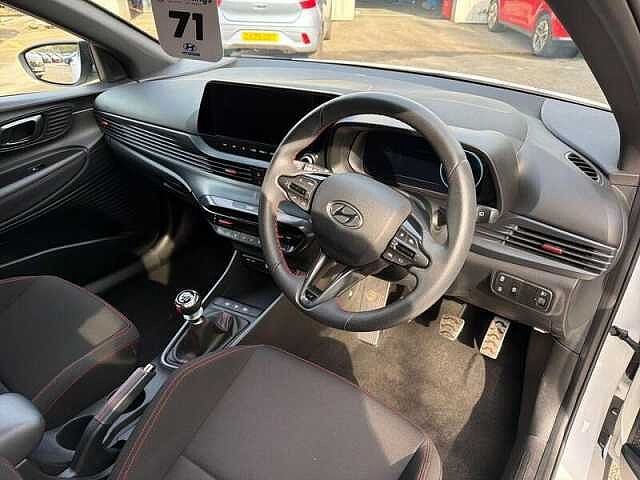 Hyundai I20 1.0 T-GDi MHEV N Line Hatchback 5dr Petrol Hybrid Manual Euro 6 (s/s) (120 ps) White