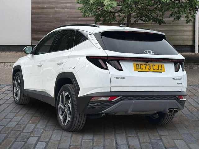 Hyundai TUCSON 1.6 h T-GDi Premium SUV 5dr Petrol Hybrid Auto Euro 6 (s/s) (230 ps) White